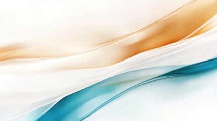 Abstract Fabric Texture: White Blue Orange Drape