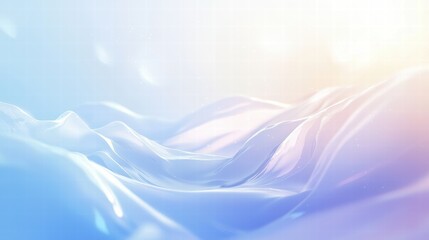 Serene river flow abstract blue waves and gentle gradients