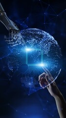 Collaboration Between Human and Robot in Digital Network Sphere.