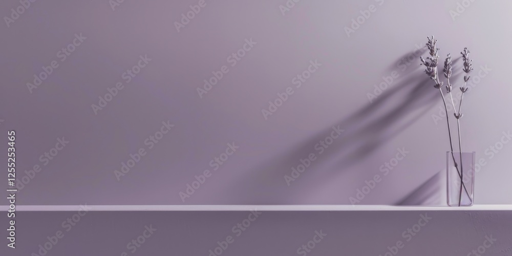 Poster a minimalist design with a soft lavender grey background, subtle lines and smooth contrasts, contemp
