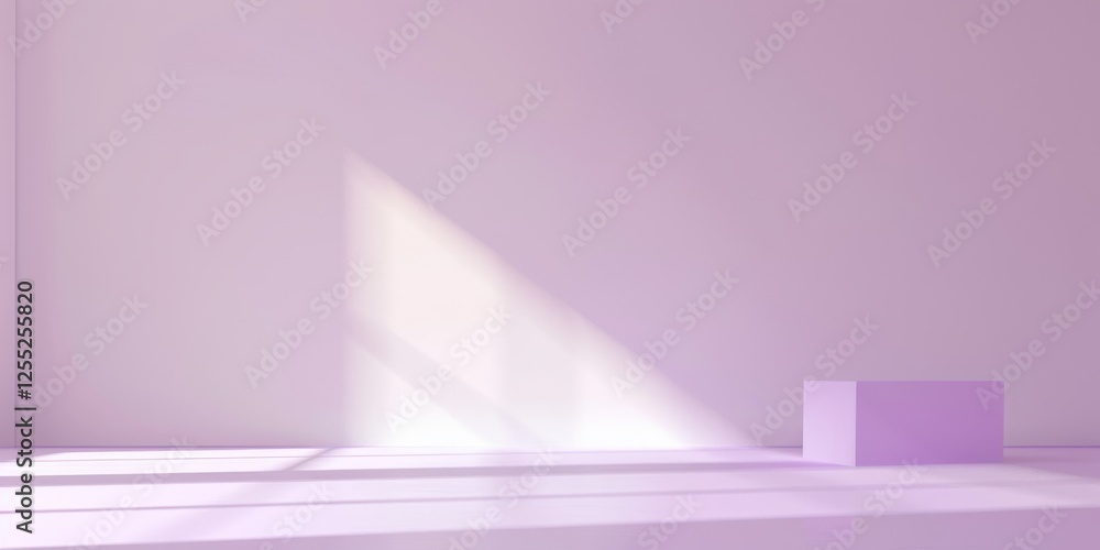 Poster a minimalist design with a soft pastel lavender background, simple lines and smooth gradients, moder