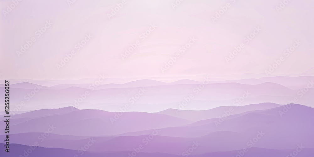 Poster a minimalist design with a soft pastel lavender background, simple lines and smooth gradients, moder