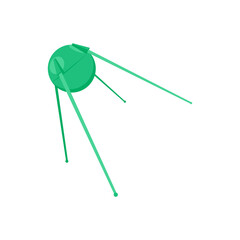 Sputnik, Space Vector Illustration, Isolated