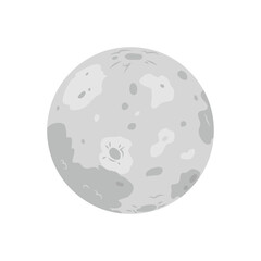 Mercury, Space Vector Illustration, Isolated