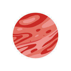 Mars, Space Vector Illustration, Isolated
