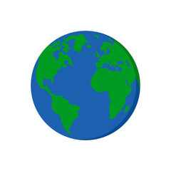 Earth, Space Vector Illustration, Isolated