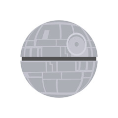 Death Star, Space Vector Illustration, Isolated