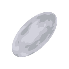 Haumea, Space Vector Illustration, Isolated