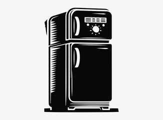 Refrigerator Silhouette Vector Unique Designs