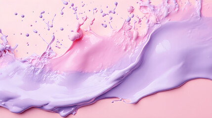 Blush pink and lavender splashes blending in a diagonal gradient
