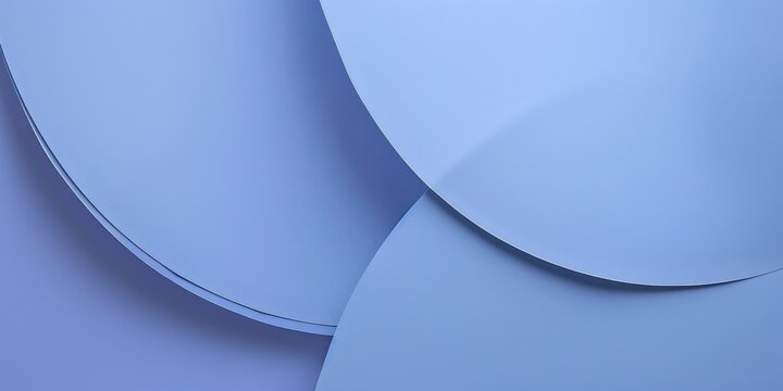 A minimalist layout with a soft periwinkle blue background, Simple linear elements and gentle curves, Minimalist abstract design