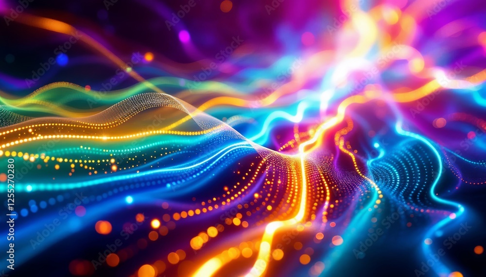 Poster radiant data streams a vivid visualization of information flow