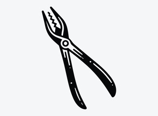 Tongs Silhouette Vector Unique Designs