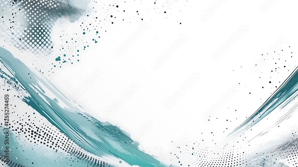 Poster abstract teal graphic design background