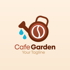 Cafe Garden Logo Design Template. Good for Business, Agency, Community and Organization