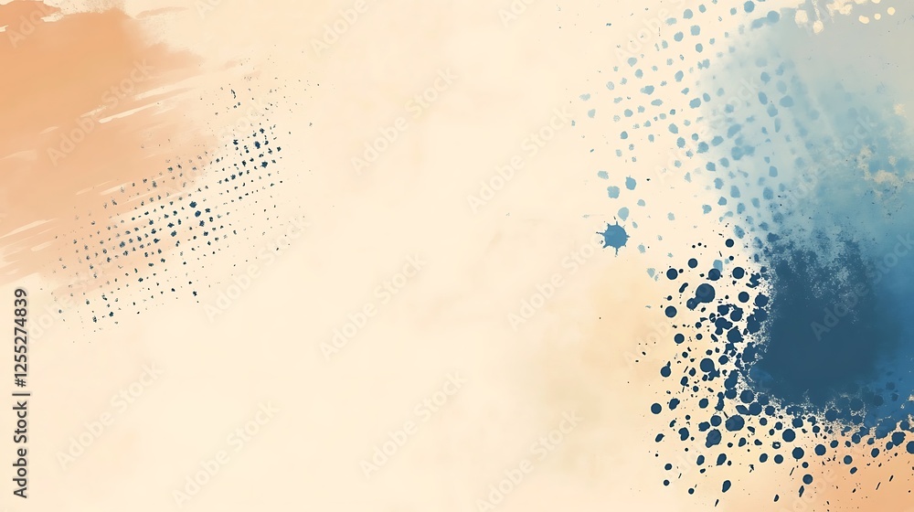 Aufkleber abstract watercolor background with splashes and dots. use graphic design, website background