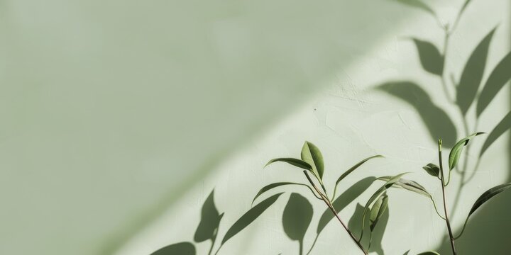 A minimalistic aesthetic featuring a light green backdrop, Organic shapes and natural tones, Modern minimalist style