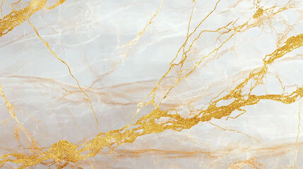 Naklejka premium Luxurious White Marble with Gold Veins for Elegant Interior Design