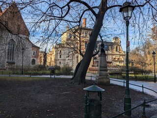 Historic Architecture and Park in Krakow, Poland