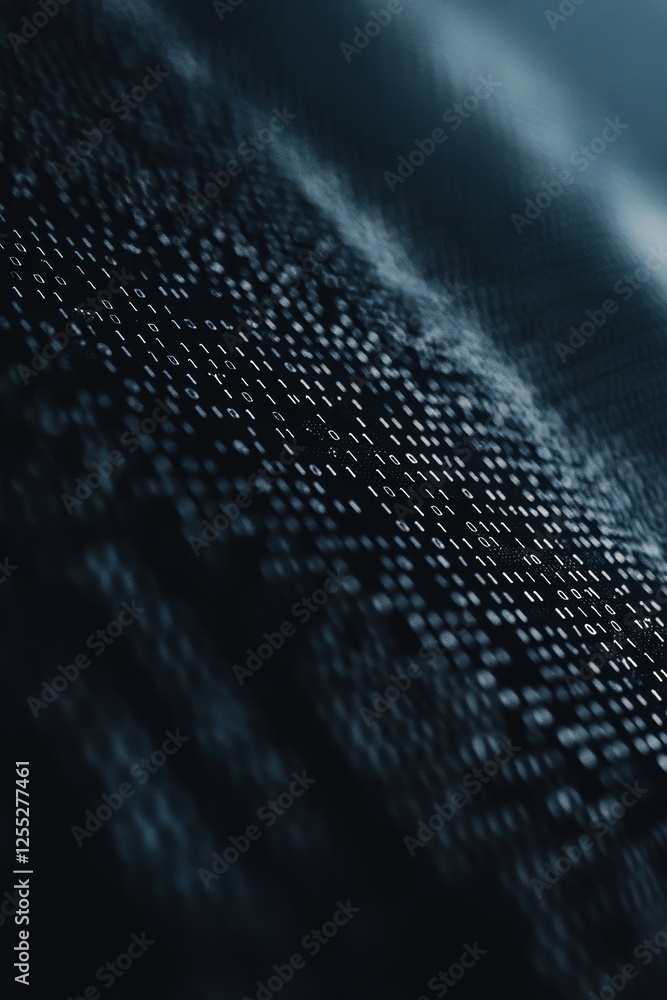Poster textured fabric close-up showcasing intricate patterns and fibers, highlighting textile details for 