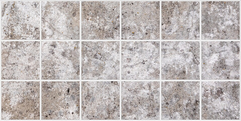 Kwadratowe płytki ścienne, szara tekstura, ilustracje jako tło, Square wall tiles, © meegi