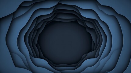 Obraz premium Abstract blue paper layers