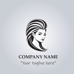 Hair logo company vector illustration

