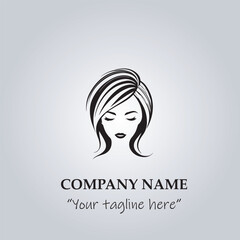 Hair logo company vector illustration
