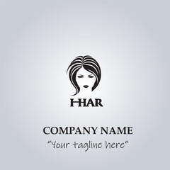 Hair logo company vector illustration
