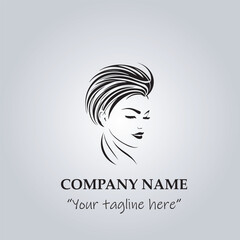 Hair logo company vector illustration
