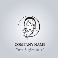 Hair logo company vector illustration
