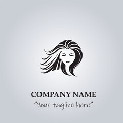Hair logo company vector illustration
