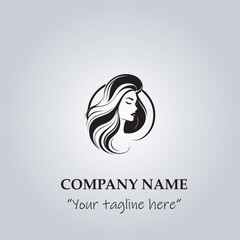 Hair logo company vector illustration
