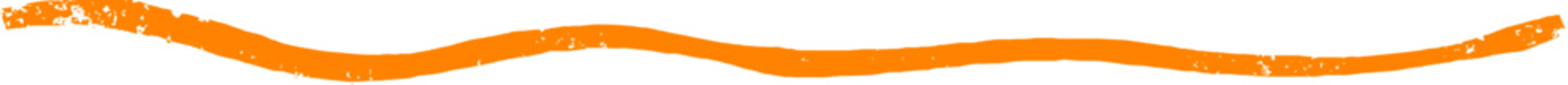 Orange hand-drawn textured divider line  © Marina Zlochin