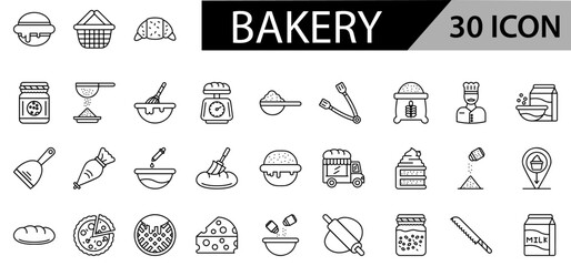 Naklejka premium Bakery – Fresh Bread, Pastries, and Artisan Baked Goods