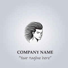 Hair logo company vector illustration