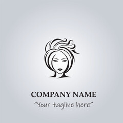 Hair logo company vector illustration