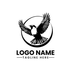 Obraz premium bird vector logo design illustration