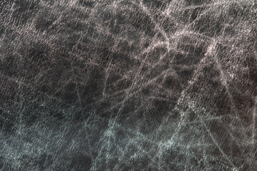 Rough scratched surface of old black fabric.