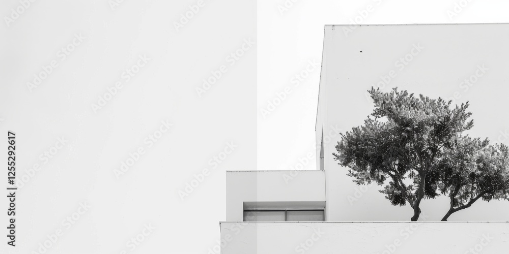 Poster a minimalistic aesthetic featuring a stark white backdrop, abstract minimalistic design with smooth 