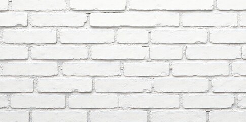 Clean white brick wall texture, seamless background, texture, image