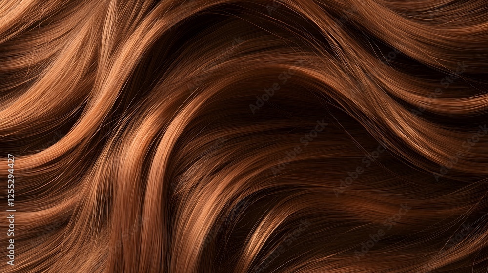 Poster Captivating Curl of Warm Bronze Tones in Fluid Abstract Pattern   Mesmerizing digital artwork with dynamic swirling shapes vibrant colors and a contemporary elegant aesthetic