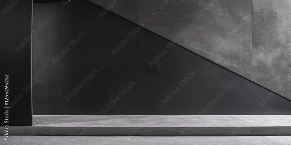 Poster a minimalistic aesthetic with a pure black background, minimalist patterns and shapes arranged in a 