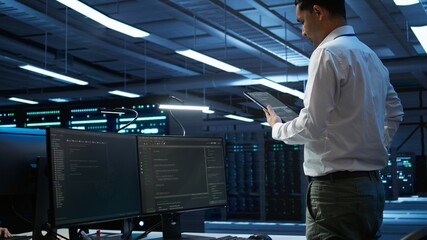 Data center engineer responsible for installation and repair of networking equipment solving tasks...