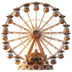 Ferris Wheel Cutout Isolated on Transparent Background