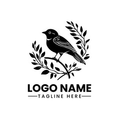 bird vector logo design illustration