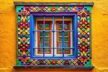 Unusual Window with Stunning Colors and Depth