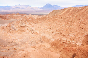 The so-called Valley of the Moon in the Chilean Atacama Desert  west of San Pedro de Atacama