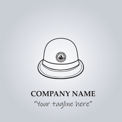 hat logo company vector illustration

