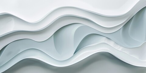 Fototapeta premium A minimalistic artwork with a subtle gray-blue background, Organic forms and subtle textures, Contemporary minimalist style